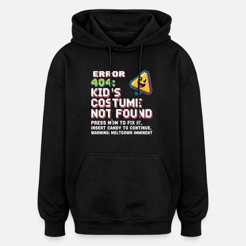 Erreur 404 Costume d’enfant introuvable - Sweat à capuche oversize unisexe - noir