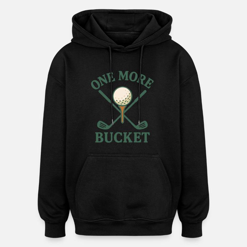 Ein weiterer Eimer Golfschläger Fun Design - Oversized Unisex Hoodie - Schwarz