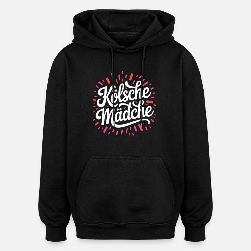 Cologne Filles Carnaval Cologne Filles - Sweat à capuche oversize unisexe - noir