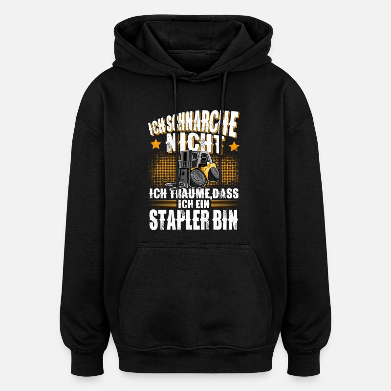 Gerbeur pour chariot élévateur - Sweat à capuche oversize unisexe - noir