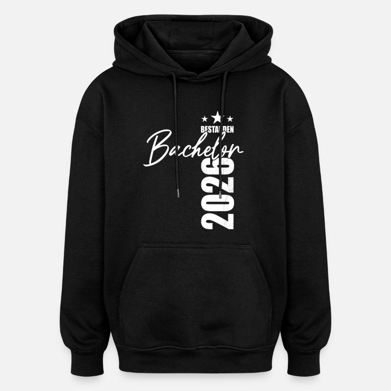Bachelor passed 2026 - Exam - Success - Oversized Unisex Hoodie - black