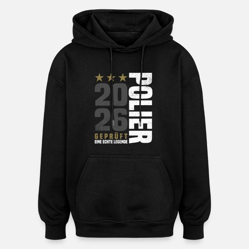 Geprüfter Polier 2026 - Oversized Unisex Hoodie - Schwarz