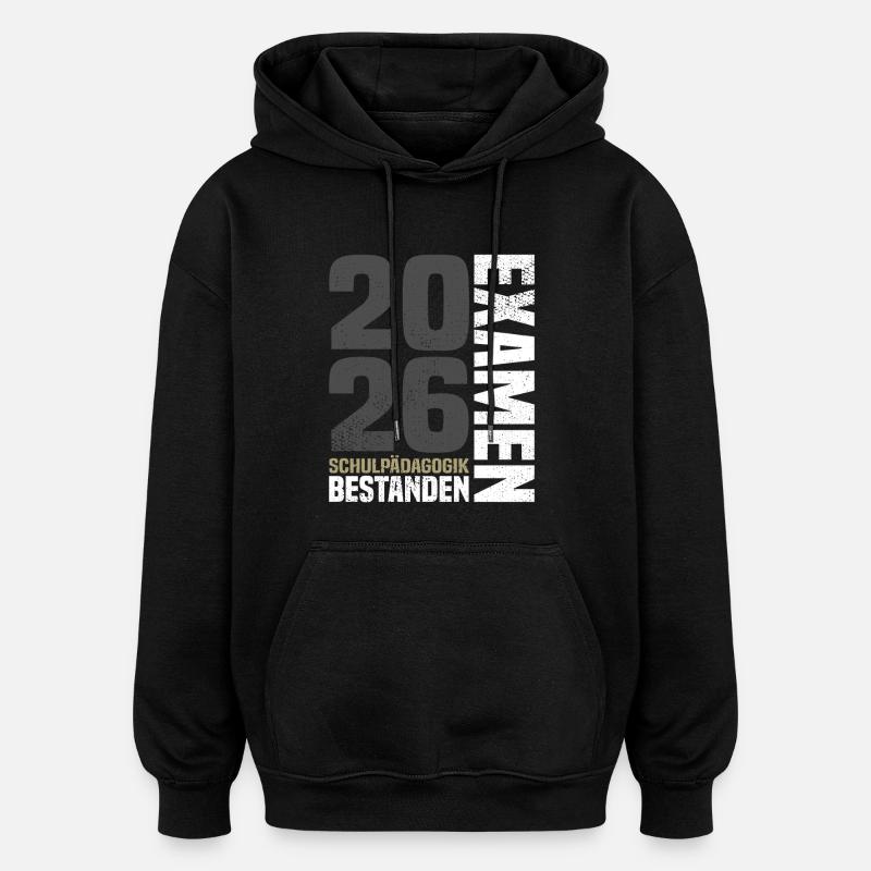 Pédagogie de l’école d’examen 2026 - Sweat à capuche oversize unisexe - noir