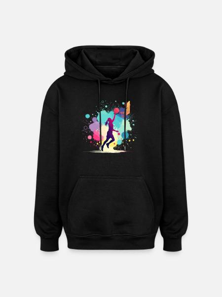 Basketball player, basketball, basketball player - Oversized Unisex Hoodie - black