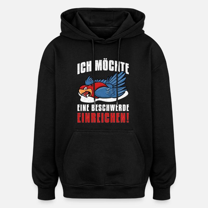 Je voudrais déposer une plainte - Sweat à capuche oversize unisexe - noir