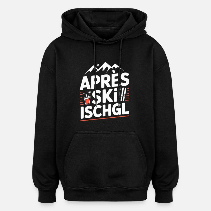 Après Ski Party Ischgl - Sweat à capuche oversize unisexe - noir