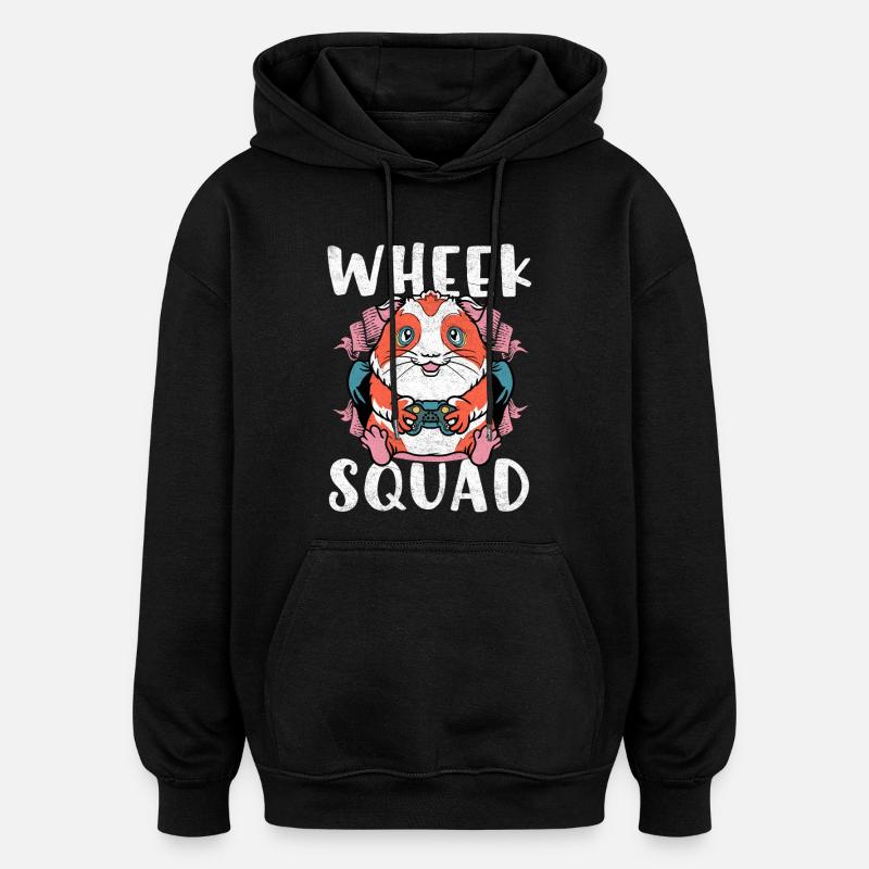 Week Squad Hamster Gaming - Oversized Unisex Hoodie - black