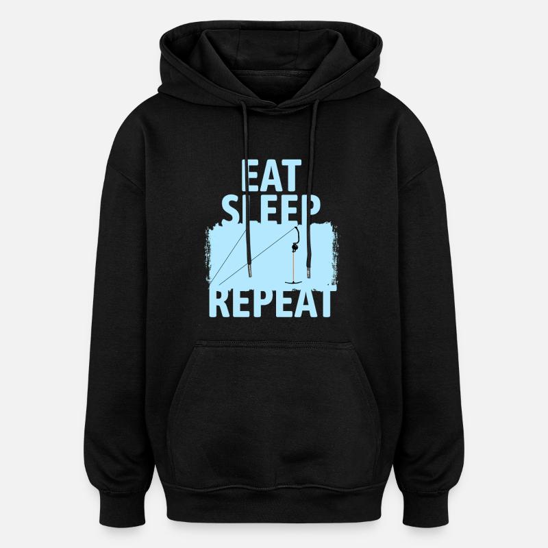 Ankerlift | Mange S’Élever Répète | Ski - Sweat à capuche oversize unisexe - noir