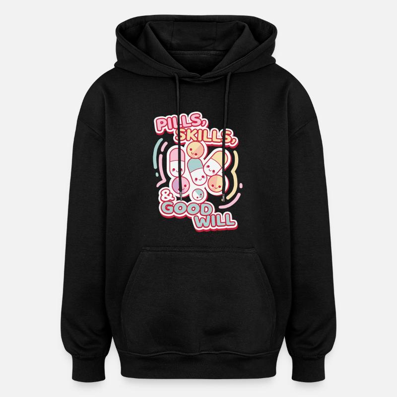 MFA d’assistant médical - Sweat à capuche oversize unisexe - noir