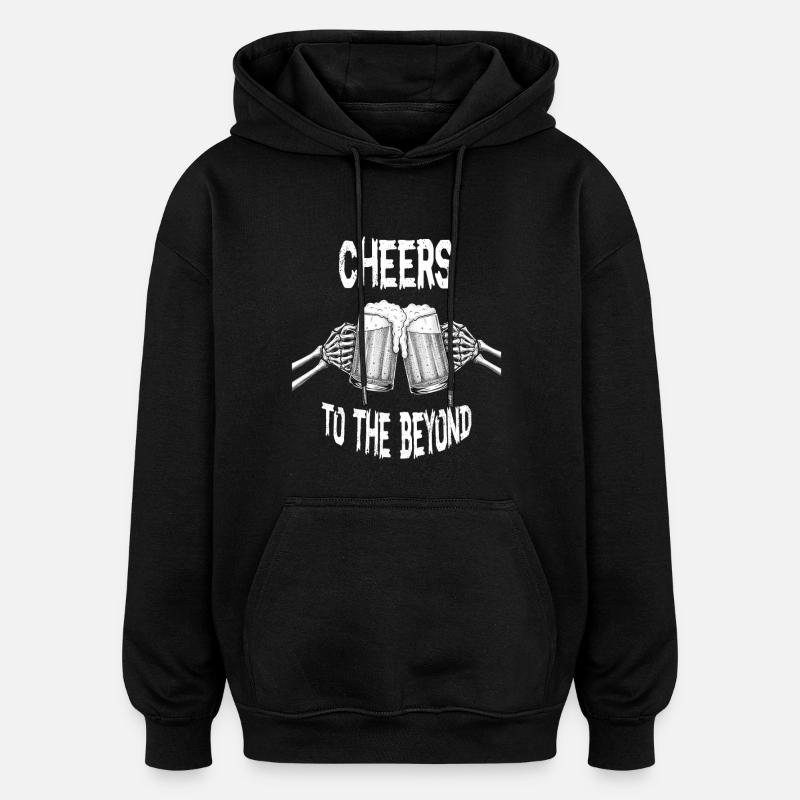 Vive jusqu’à l’au-delà - Sweat à capuche oversize unisexe - noir