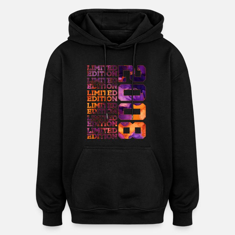 18E ANNIVERSAIRE ÉDITION LIMITÉE 2008 - Sweat à capuche oversize unisexe - noir