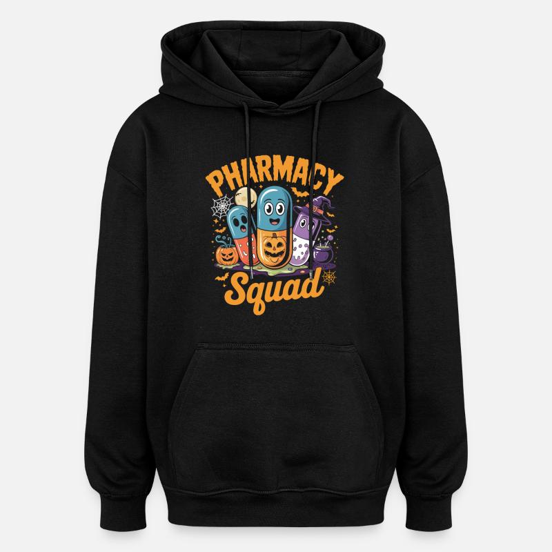 Pilules d’Halloween de l’équipe des pharmacies - Sweat à capuche oversize unisexe - noir