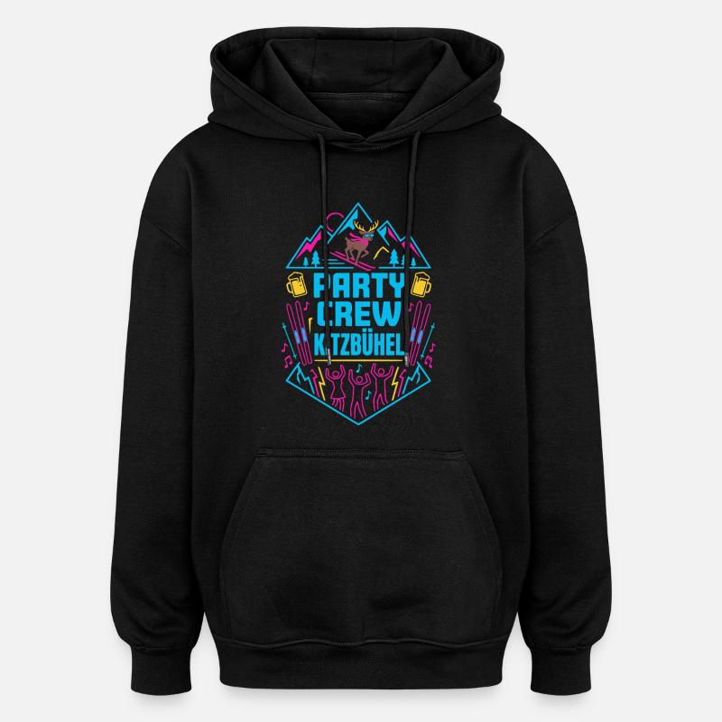 Kitzbühel Après Ski Party - Sweat à capuche oversize unisexe - noir