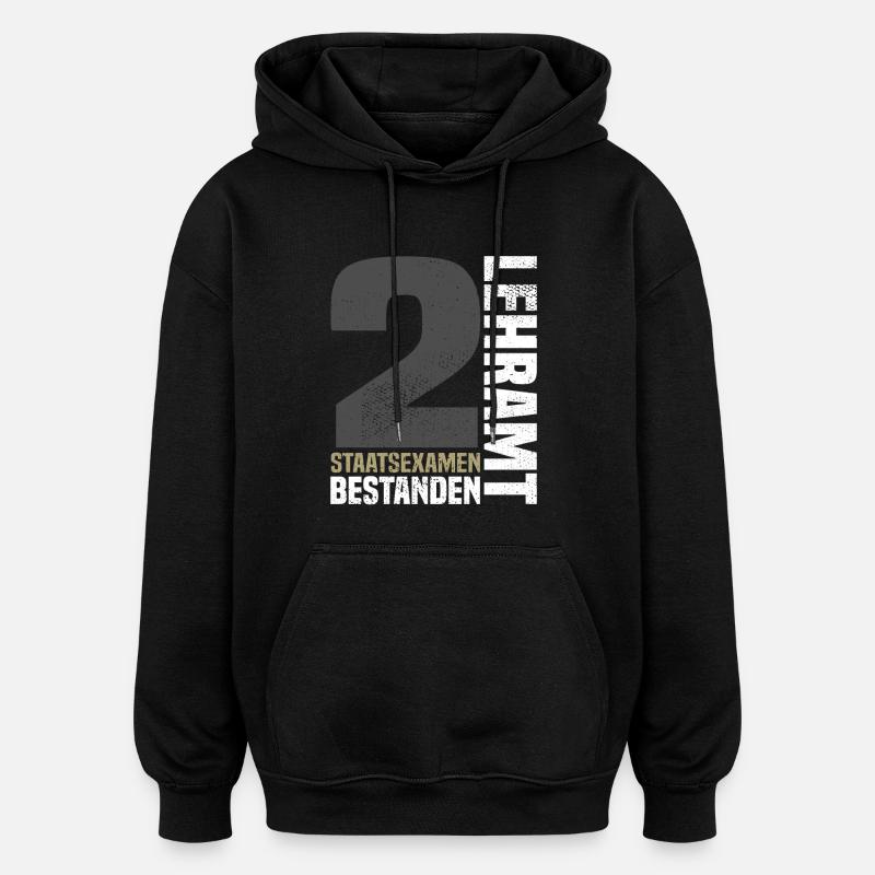 2nd State Examination in Teaching - Oversized Unisex Hoodie - black