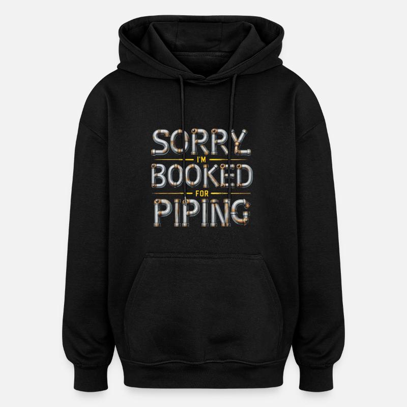 Pipe Layer Pipeline Builder - Oversized Unisex Hoodie - black