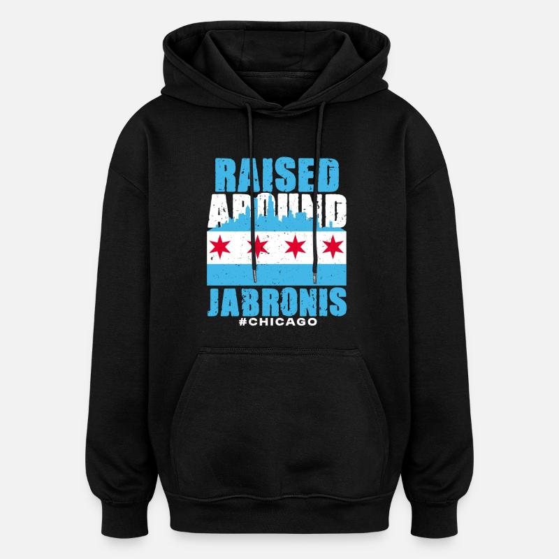 Jabroni élevé autour de Jabronis - Sweat à capuche oversize unisexe - noir