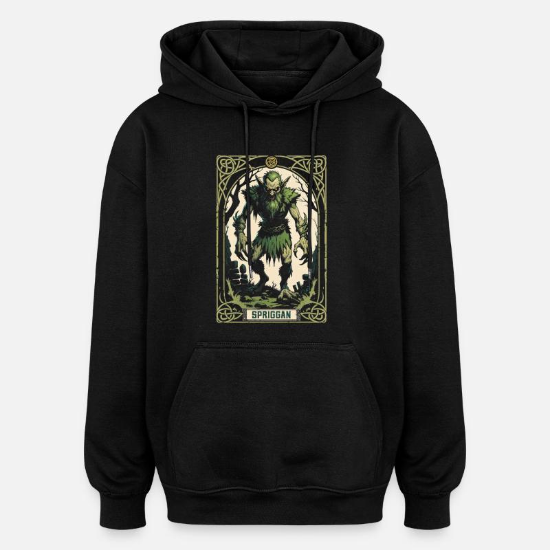 Spriggan Mythological Creatures - Oversized Unisex Hoodie - black