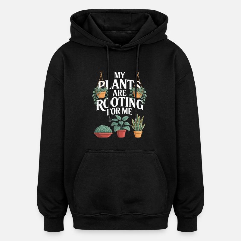 Plantes d’intérieur Plantes d’intérieur - Sweat à capuche oversize unisexe - noir