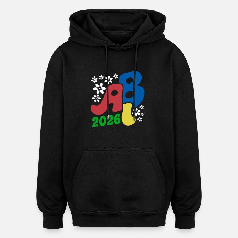 Don rétro Abitur ABI Blossoms 2026 - Sweat à capuche oversize unisexe - noir