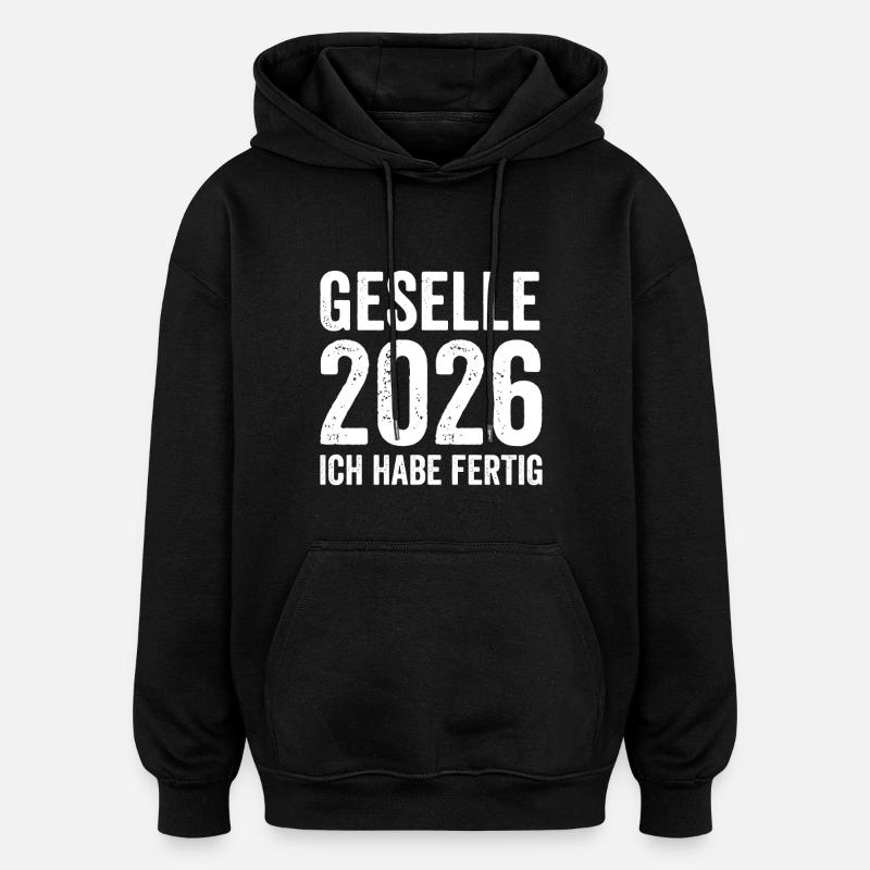 Compagnon 2026 J’en ai fini - Sweat à capuche oversize unisexe - noir