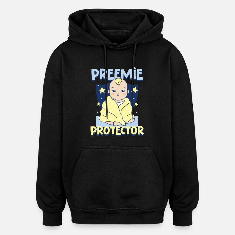 NICU Krankenschwester - Oversized Unisex Hoodie - Schwarz