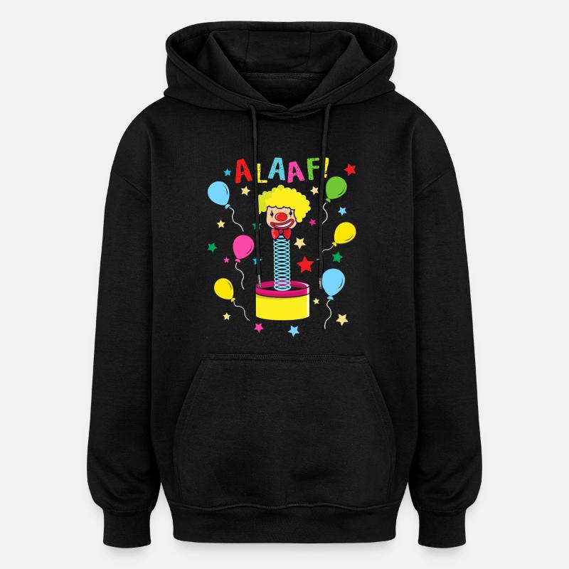 Clown du carnaval d’Alaaf Cologne - Sweat à capuche oversize unisexe - noir