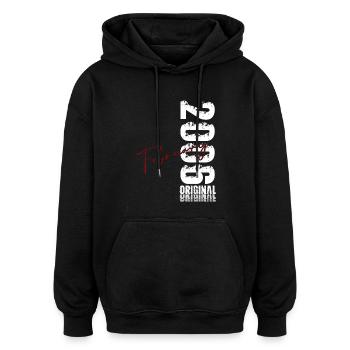 20. Geburtstag Februar 2006 Original Jahrgang - Oversized Unisex Hoodie - Schwarz - Vorne - Noah (186cm)