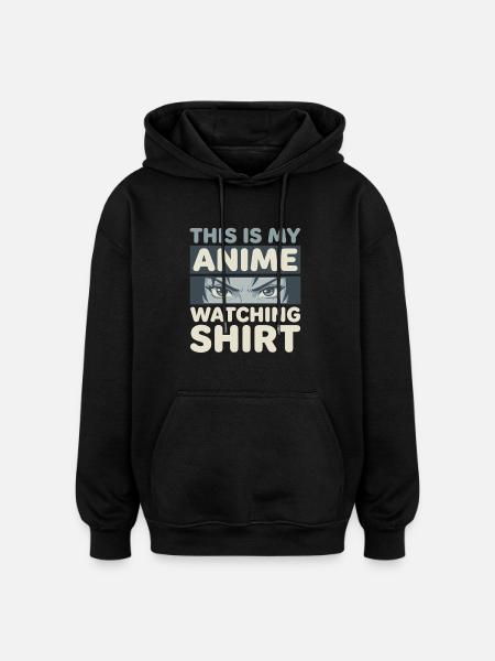 Focus on: The Ultimate Anime Shirt - Oversized Unisex Hoodie - black