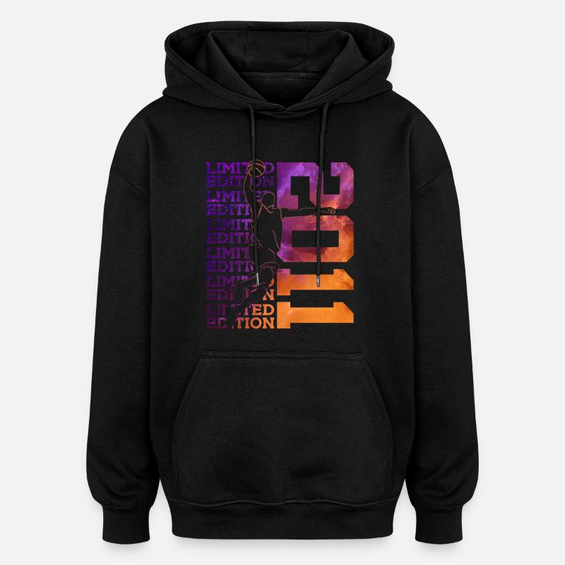ÉDITION LIMITÉE 2011 BASKETBALL 15E ANNIVERSAIRE - Sweat à capuche oversize unisexe - noir