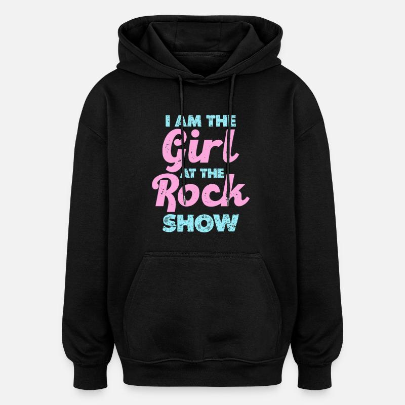 Déclaration de Rockgirl Pastel - Sweat à capuche oversize unisexe - noir