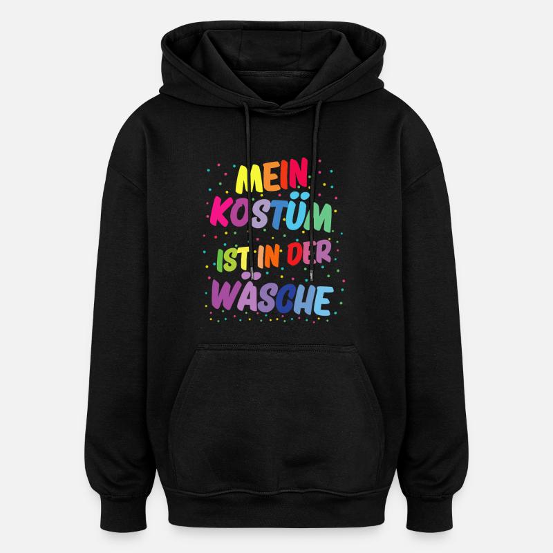 Mon costume est à laver - Sweat à capuche oversize unisexe - noir