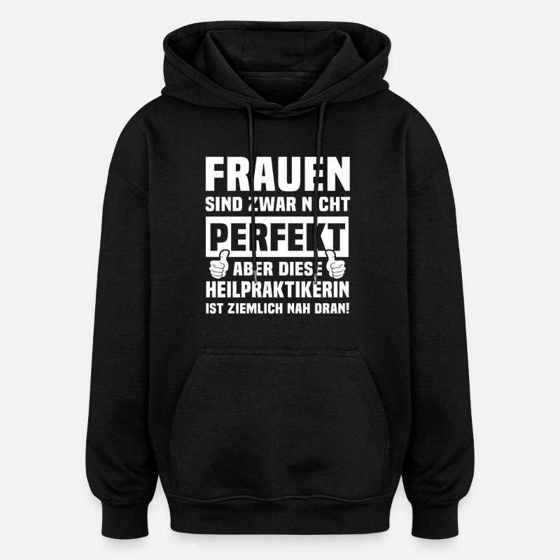 Naturopathe - Sweat à capuche oversize unisexe - noir