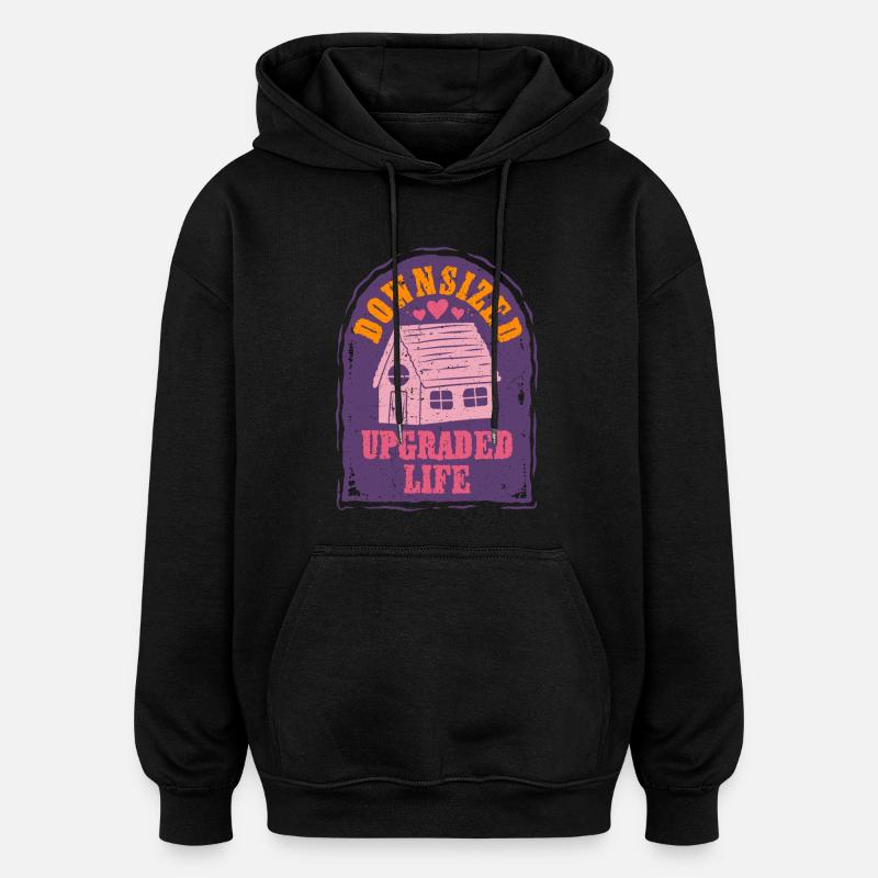 Tiny House - Sweat à capuche oversize unisexe - noir