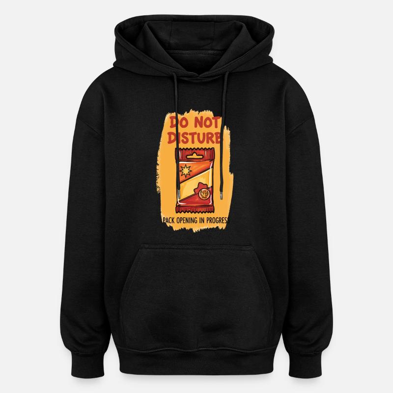 Forstyr ikke pakkeåbning under handel - Oversize unisex hoodie - sort