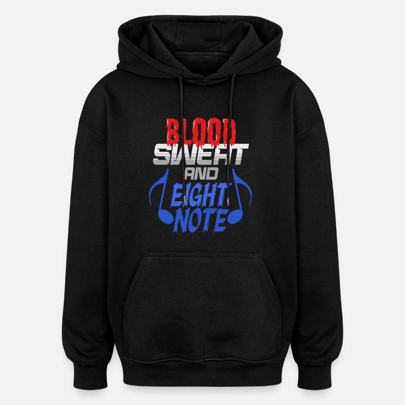 Fanfare de fanfares de bras - Sweat à capuche oversize unisexe - noir