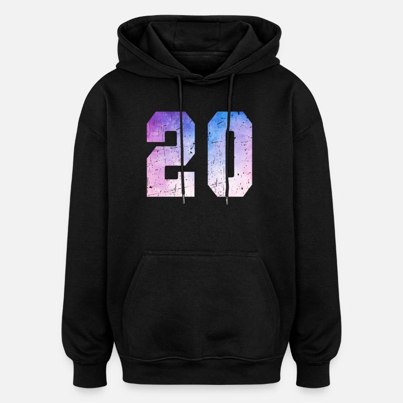 Ausgabe 20 – 20-jähriges Jubiläumsgeschenk - Oversized Unisex Hoodie - Schwarz