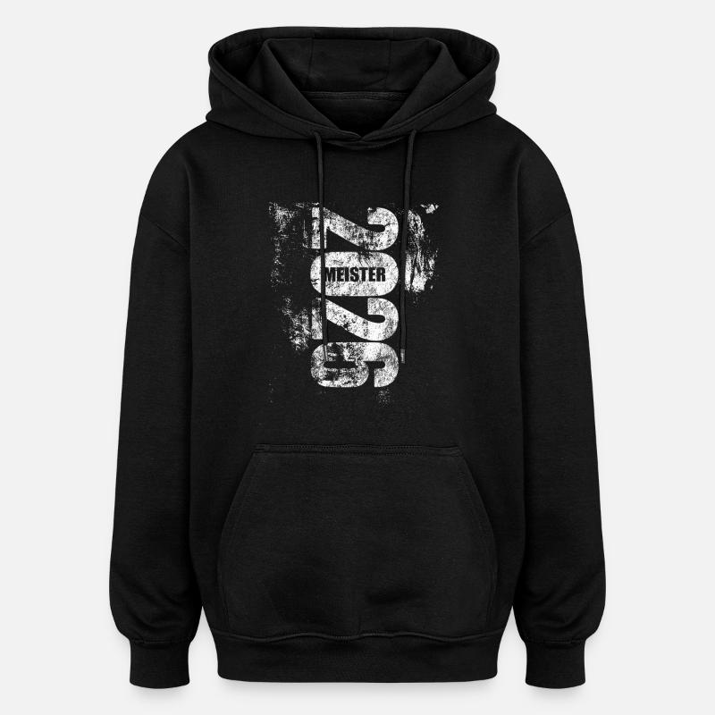 Champion 2026 | Enfin terminé - Sweat à capuche oversize unisexe - noir