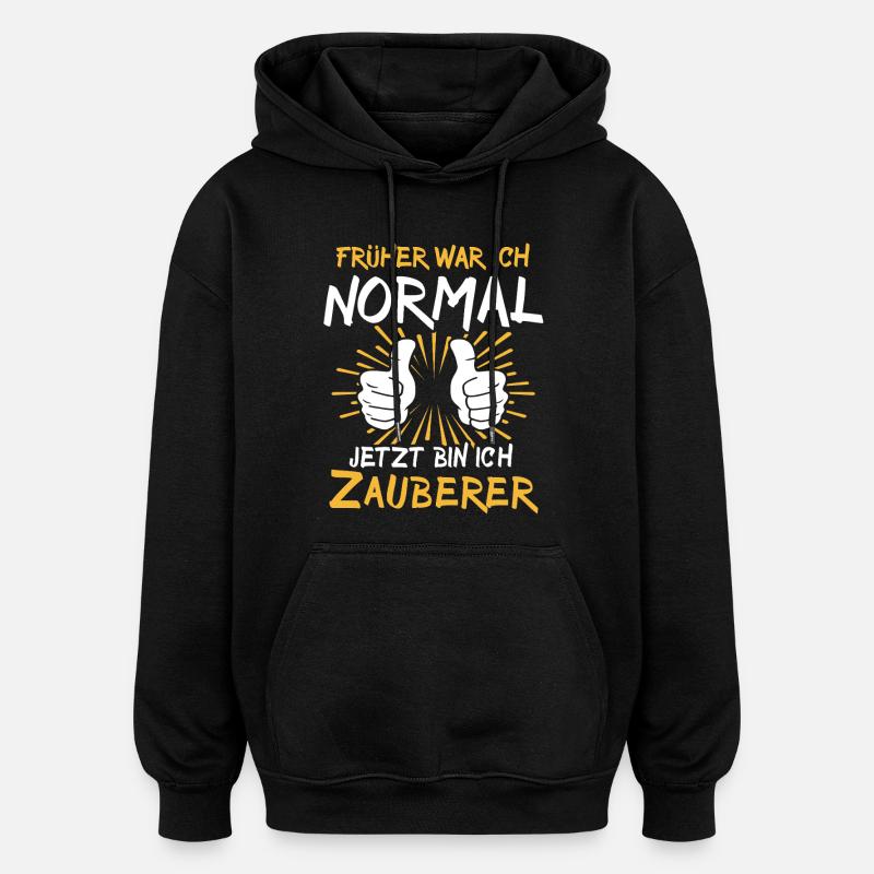 Zauberer Spruch - Oversized Unisex Hoodie - Schwarz