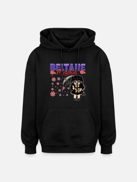Beltane Blessings May Day Celebrations Pagan - Oversized Unisex Hoodie - black