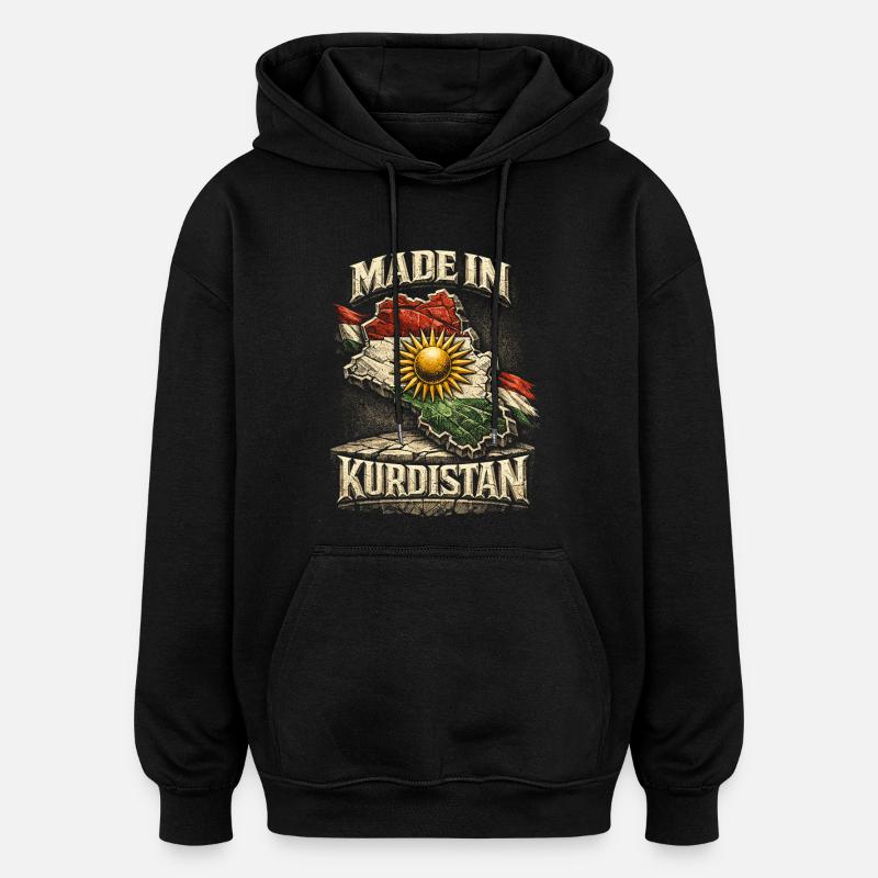 Kurdistan Kurde Kurden - Oversized Unisex Hoodie - Schwarz