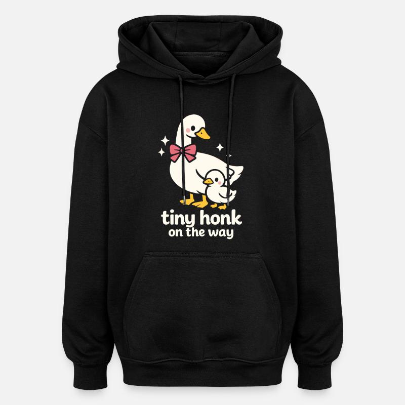 Tiny Honk - Oversized Unisex Hoodie - black
