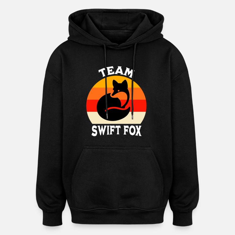 Équipe Swiftfuchs - Sweat à capuche oversize unisexe - noir