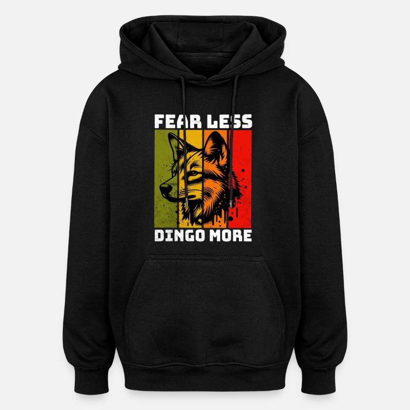 Dingo Australischer Wildhund - Oversized Unisex Hoodie - Schwarz