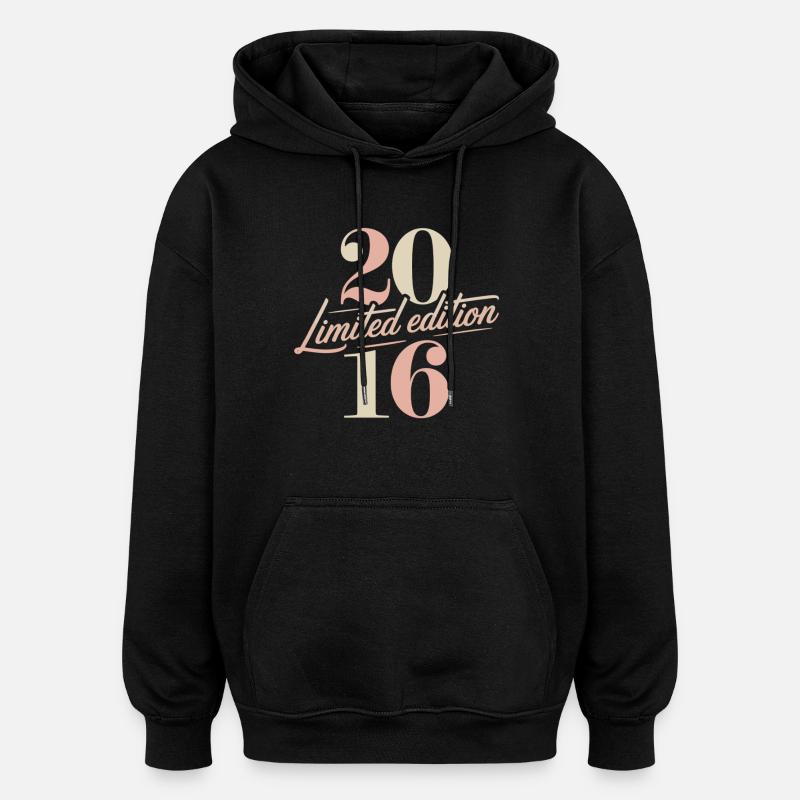 Anniversaire édition limitée 2016 - Sweat à capuche oversize unisexe - noir