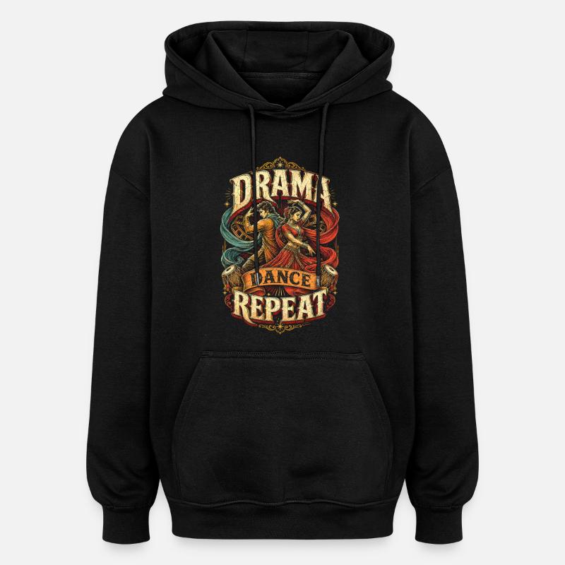 Bollywood - Oversized Unisex Hoodie - black