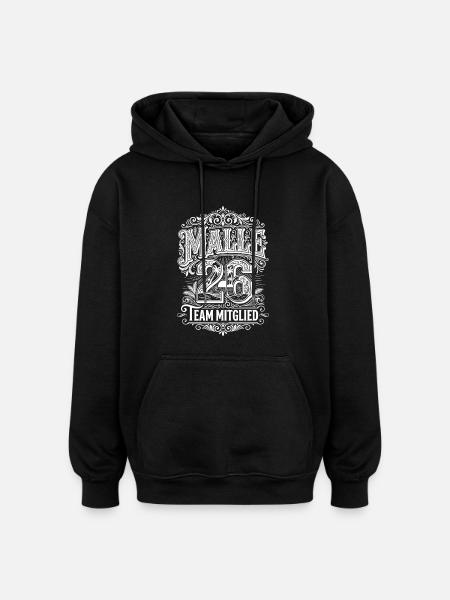 Malle 2026 Jersey Team - Oversized Unisex Hoodie - black