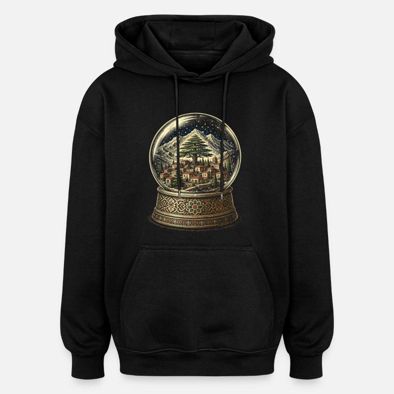 Libanon Libanese - Oversized Unisex Hoodie - Schwarz