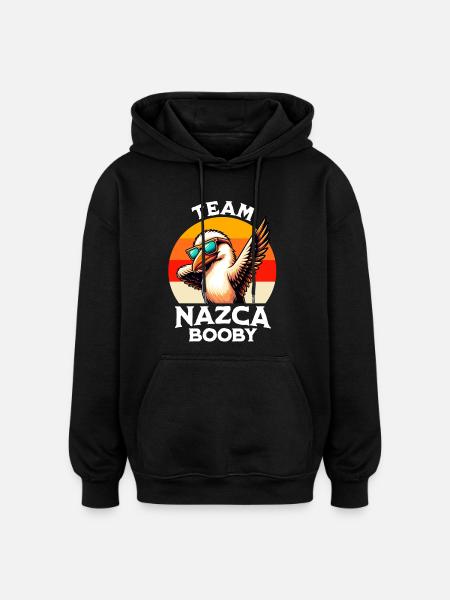 Seins de l’équipe Nazca - Sweat à capuche oversize unisexe - noir