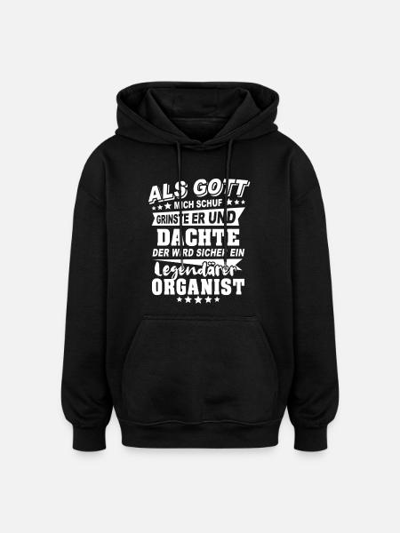 Organist - Oversized Unisex Hoodie - Schwarz