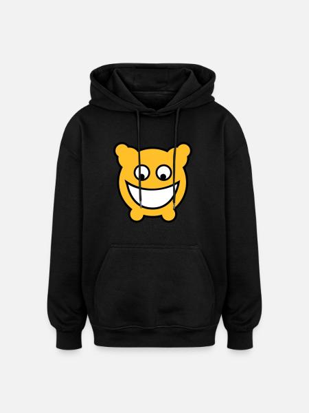 Gloomy is happy! - Oversized Unisex Hoodie - black